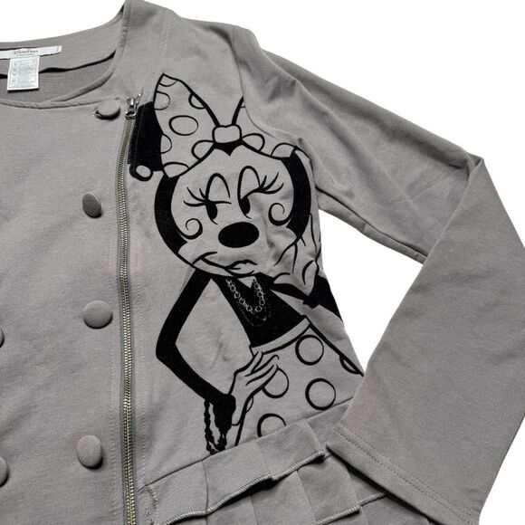 Disney Parks Authentic Apparel Minnie Mouse in Paris Ruffle Cardigan Jacket XL - Picture 4 of 13